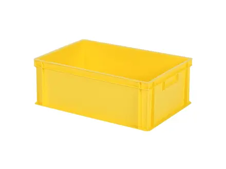 Stapelbak Euronorm 600x400x220 mm 43 liter geel