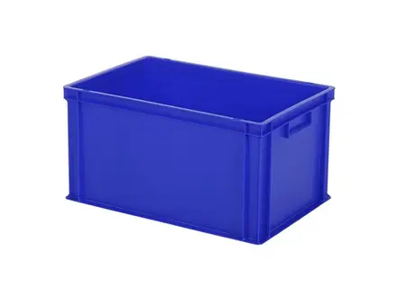 Stapelbak Euronorm 600x400x320 mm 64 liter blauw