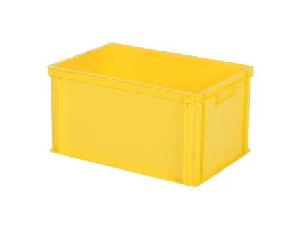 Stapelbak Euronorm 600x400x320 mm 64 liter geel