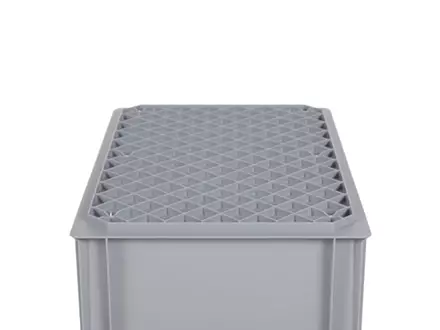 Stapelbak Euronorm 600x400x320 mm 64 liter geel