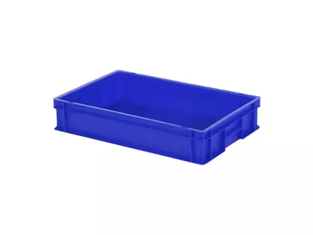 Stapelbak Euronorm 600x400x120 mm 23,2 liter blauw