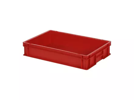 Stapelbak Euronorm 600x400x120 mm 23,2 liter rood