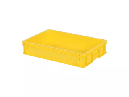 Stapelbak Euronorm 600x400x120 mm 23,2 liter geel