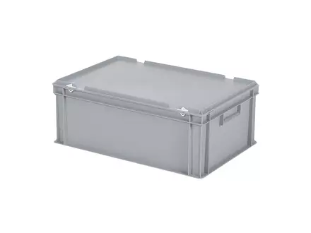 Stapelbak met deksel Euronorm 600x400x235 mm 43,3 liter