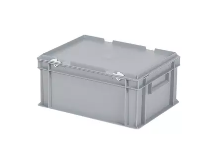 Stapelbak met deksel Euronorm 400x300x190 mm 16 liter