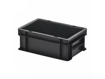 Stapelbak Euronorm 300x200x118 mm 5 liter zwart