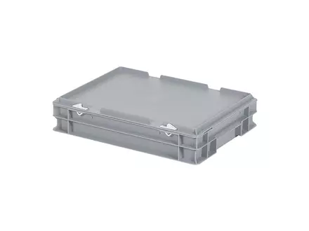 Stapelbak met deksel Euronorm 400x300x90 mm 7 liter