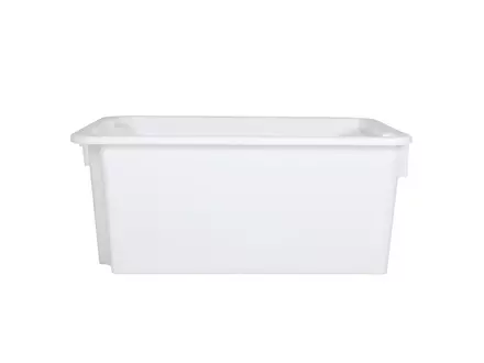 Stapel-nestbare bak Euronorm 600x400x325 mm 50 liter wit