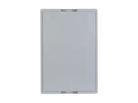 Stapelbak met deksel koffergreep 600x400x185 mm 33 liter grijs