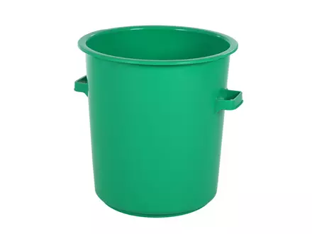 Ton heavy duty HDPE levensmiddelengeschikt 75 liter groen