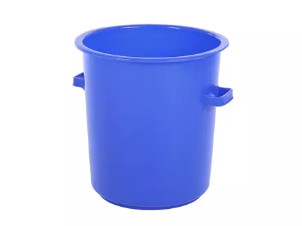 Ton heavy duty HDPE levensmiddelengeschikt 75 liter blauw