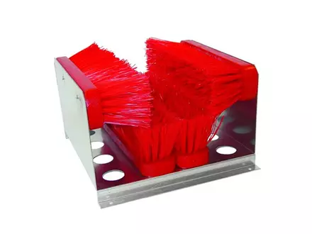 Schoenveger gegalvaniseerd 4 borstels 35x32x22 cm