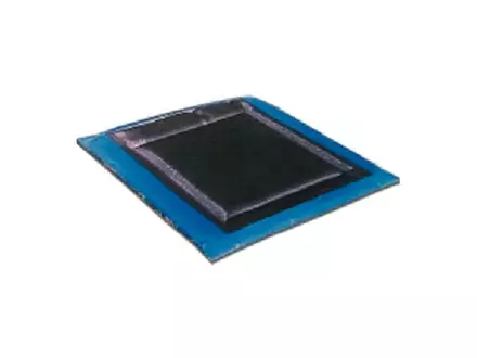 Klauwmat desinfectiemat 60x90 cm zwart/blauw