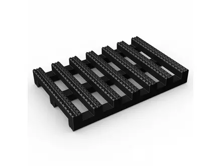 Natteruimtemat SafetyGrip Heronrippa 125x250 cm zwart