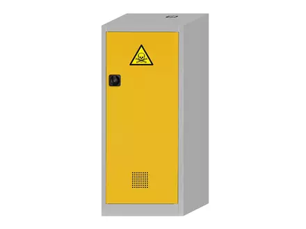Chemicaliënkast CF.140.060R 600x500x1400 mm grijs/geel