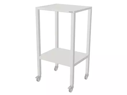 Lessenaar RVS op zwenkwielen 599x495x1100 mm