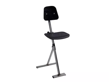 Stahulp RVS Inox Sit-Stand kunststof zwart