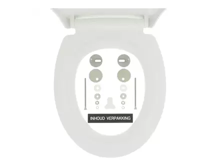 Tiger Pasadena toiletbril thermoplast wit