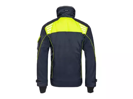 Sioen Nibas 3338A2PM1 diepvriesjas fluo geel-marineblauw