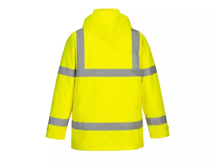 Portwest S460 Hi-Vis verkeersjack met capuchon fluo geel