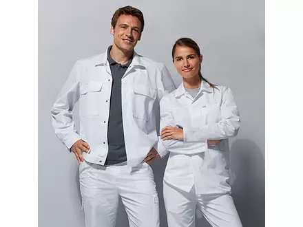 BP 1670-500-21 foodjas kort unisex wit