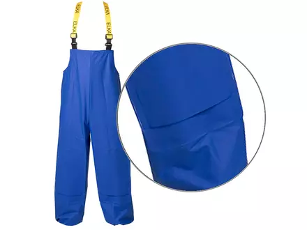 Elka Amerikaanse regenoverall PVC met knievakken korenblauw