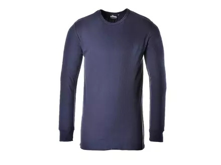 Portwest B123 thermisch T-shirt lange mouwen marineblauw
