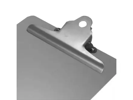 Detectamet RVS papierklem voor klembord of wandmontage
