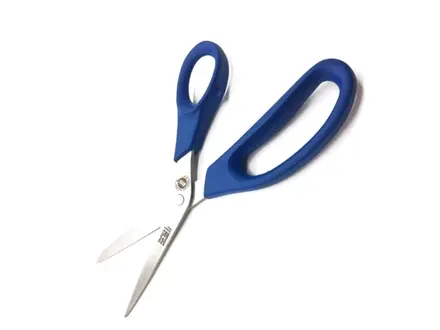 Schaar RVS detecteerbaar 230 mm blauw