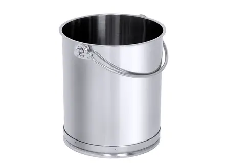 Emmer recht RVS 18/10 10 liter