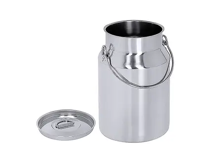 Karnton met deksel RVS 18/10 Ø13,5x18,5 cm 2 liter