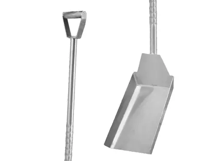 Schep RVS met D-grip steel 1190 mm