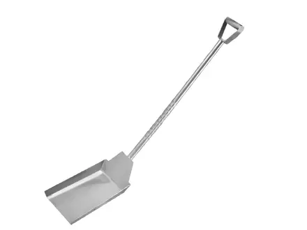 Schep RVS met D-grip steel 1190 mm