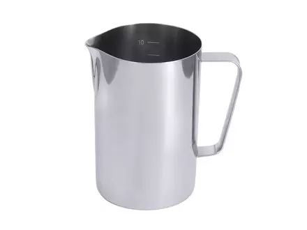 Maatbeker met maatverdeling en schenktuit RVS 18/10