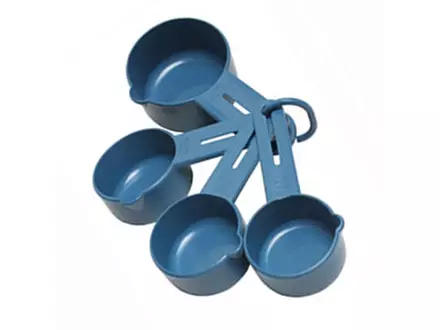 Maatbekers detecteerbaar 60-80-125-250 ml blauw