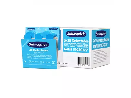 Cederroth Salvequick 51030127 pleisters detecteerbaar blauw