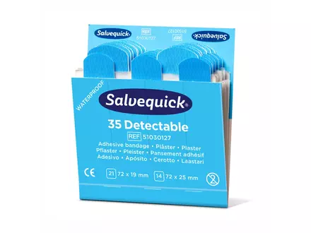 Cederroth Salvequick 51030127 pleisters detecteerbaar blauw