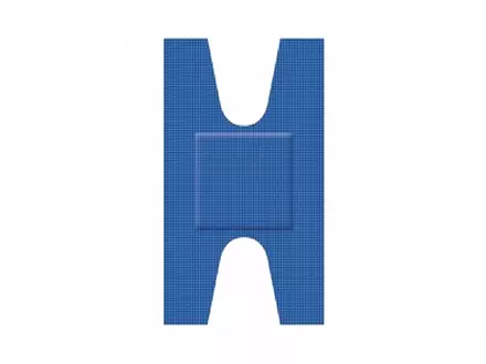 Detectaplast 8246 Elastic kneukel pleisters detecteerbaar blauw 68x38 mm