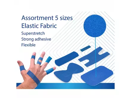 Detectaplast 8142EPH Elastic pleisters detecteerbaar blauw 5 formaten