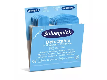 Cederroth Salvequick 51030126 pleisters detecteerbaar blauw
