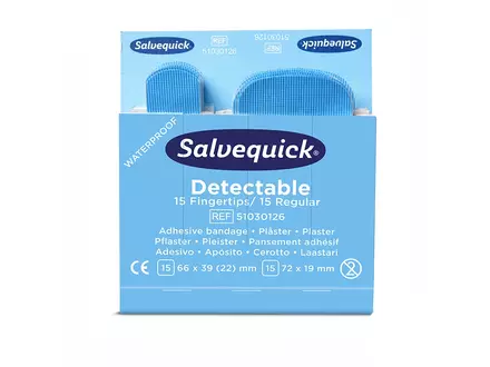 Cederroth Salvequick 51030126 pleisters detecteerbaar blauw