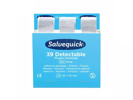 Cederroth Salvequick 6796 pleisters detecteerbaar blauw