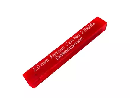 Metaaldetectie teststick FE rood