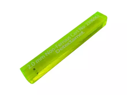 Detectamet metaaldetectie teststick acryl NON FE groen