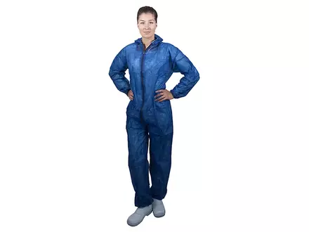 Hycare disposable overall capuchon en rits non-woven polypropyleen