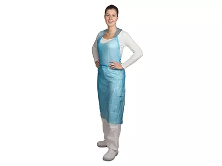 Hycare disposable scheurschort 20/25/40/50/60 mu polyethyleen 80x125 cm scheurbaar op blok