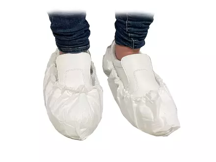 Hycare disposable overschoen met antislipzool CPE 41 x 17 cm wit