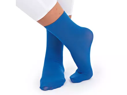 Disposable sok hoog polyamide blauw