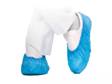 Disposable overschoen 60 mu voor dispenser CPE 47 cm