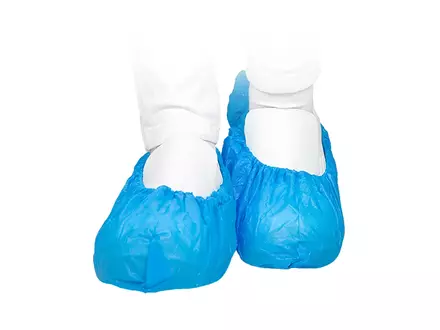 Hycare disposable overschoen 120 mu polyethyleen 40 x 15 cm